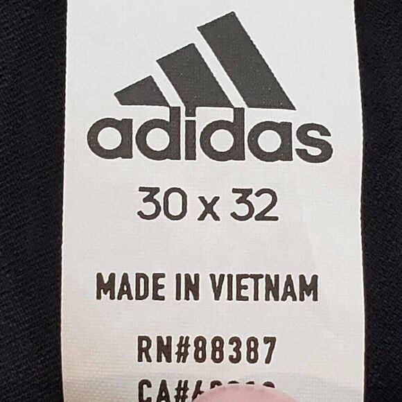 Adidas Golf Pants Chino Straight Leg Flat Front Mens Size 30x32 Black - Picture 8 of 11